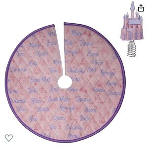 NEW Keepsake Hallmark miniature Disney PRINCESS  Tree topper and tree skirt